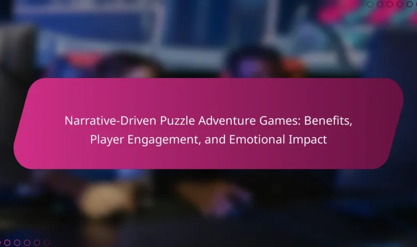 Narrative-Driven Puzzle Adventure Games: Benefits, Player Engagement, and Emotional Impact