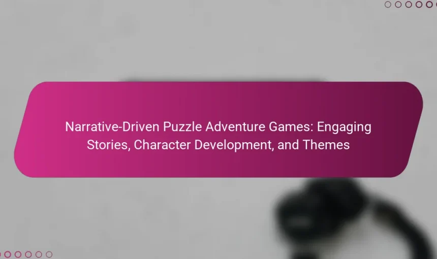 Narrative-Driven Puzzle Adventure Games: Engaging Stories, Character Development, and Themes