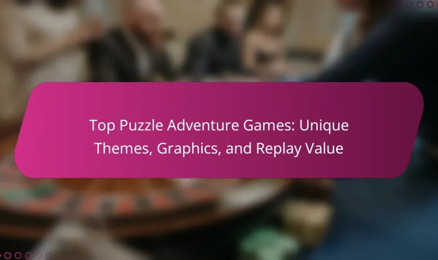 Top Puzzle Adventure Games: Unique Themes, Graphics, and Replay Value