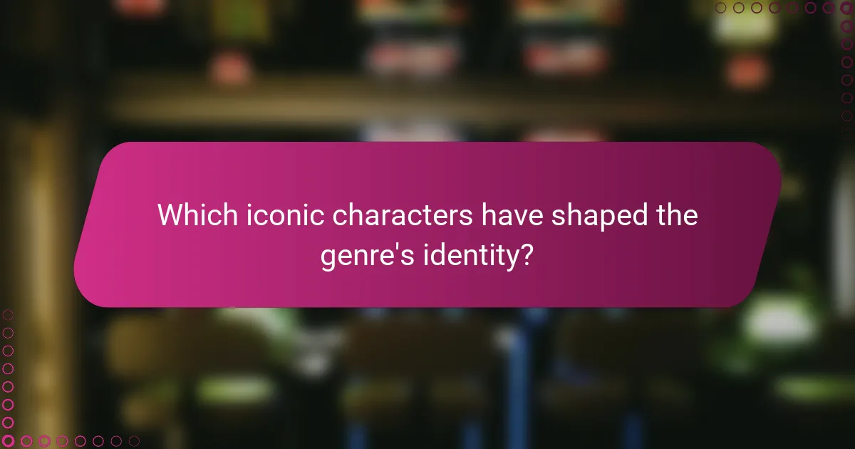 Which iconic characters have shaped the genre's identity?